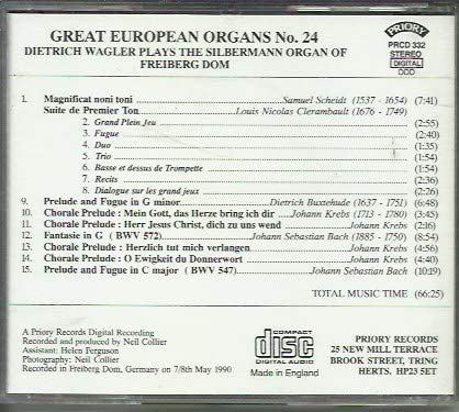 Große europäische Orgel Nr. 24 – [Audio-CD]