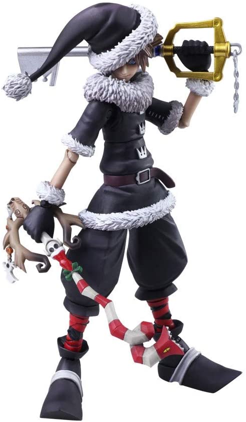 Square Enix XKHBAZZZ01 Bring Arts – Kingdom Hearts II Sora Christmas Town Version Actionfigur, mehrfarbig, 15 cm