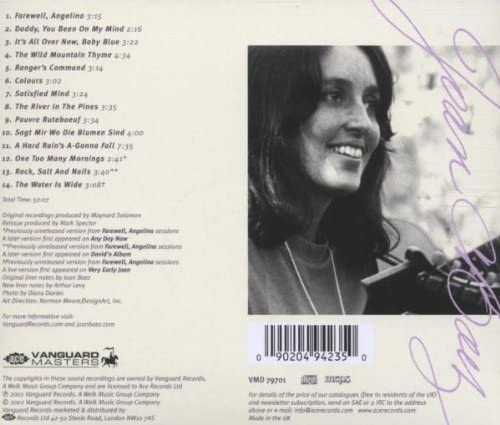 Farewell Angelina - Baez, Joan [Audio-CD]