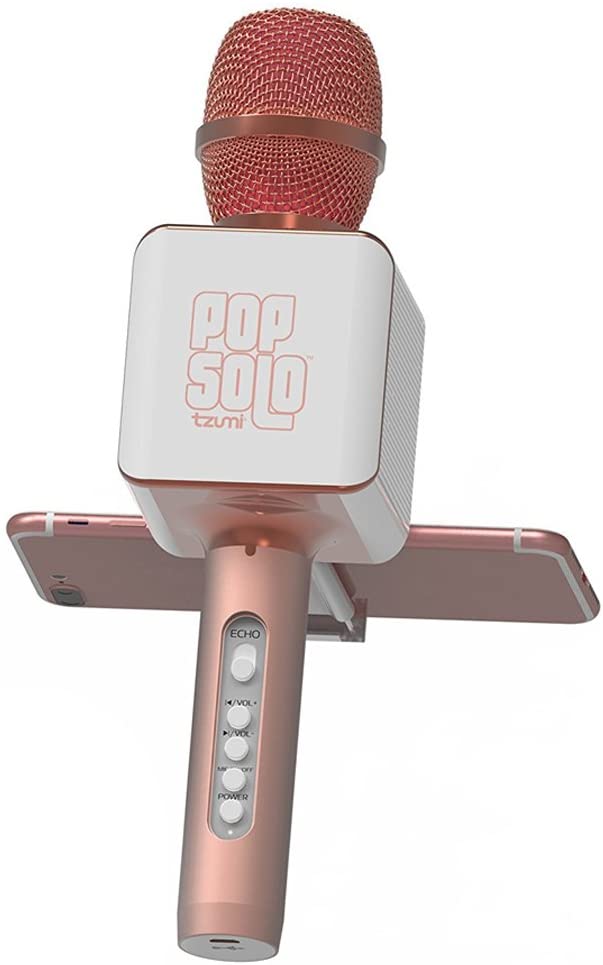 Tzumi Pop Solo Karaoke Mic Rose Gold.