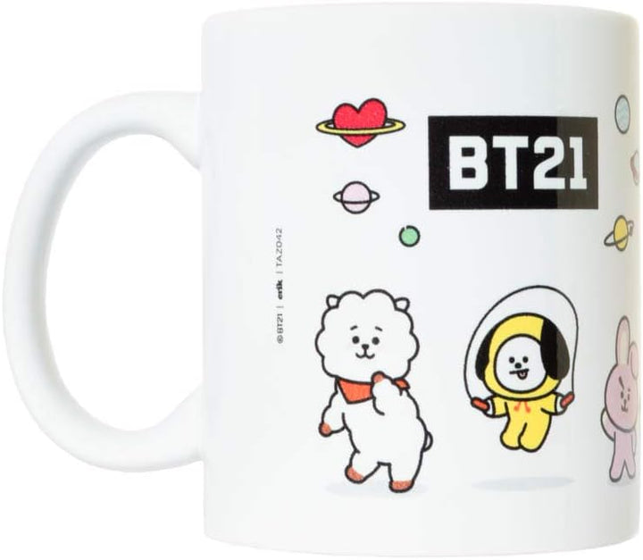 Grupo Erik BT21 Official Merchandise Ceramic Mug | 35 cl - 350 ml | Coffee Mug | Tea Mug