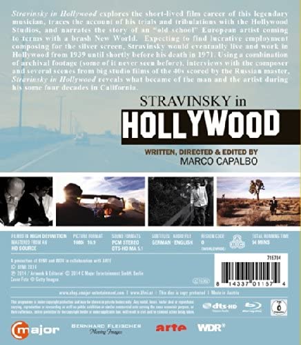 Strawinsky In Hollywood [Igor Strawinsky] [' [2014] [Region Free] – Drama [Blu-ray]