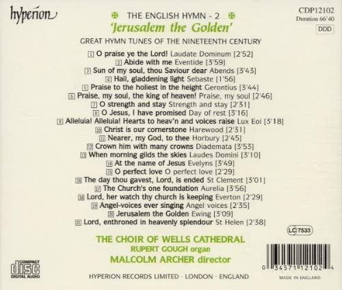 The English Hymn 2: Jerusalem the Golden [Audio-CD]