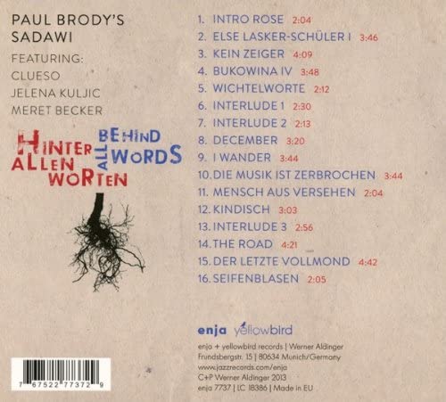 Paul Brody – Behind All Words [Audio-CD]