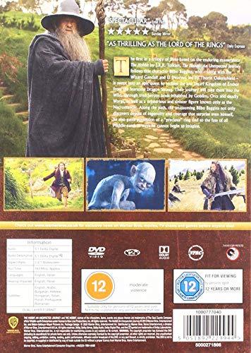 Der Hobbit: Eine unerwartete Reise [2020] – Fantasy/Abenteuer [DVD]