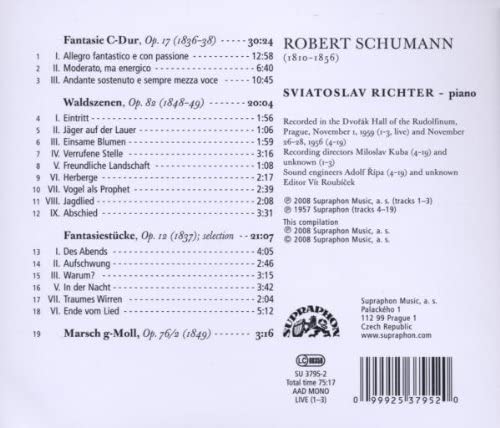 Sviatoslav Richter - Schumann - Piano Works [Audio CD]