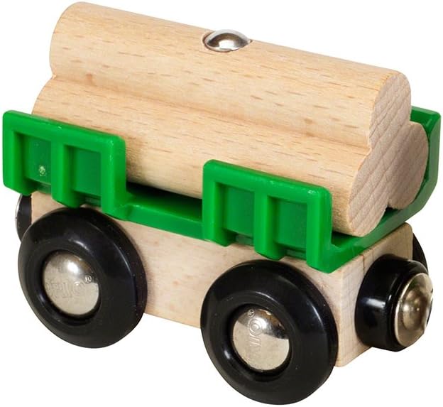 BRIO World – Ackerschlepper mit Ladung für Kinder ab 3 Jahren – kompatibel mit allen BRIO-Eisenbahnsets und Zubehör