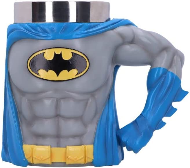 Offiziell lizenzierter Batman-Held-Krug von Nemesis Now, Grau, 16,3 cm