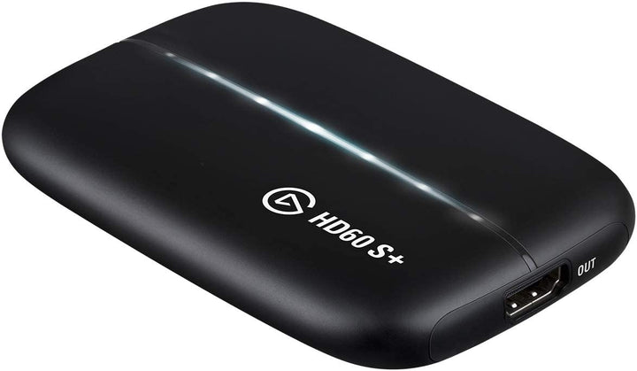 Elgato HD60 S+ Capture-Karte, 1080p 60 HDR10 Capture, 4K 60 HDR10 Zero-Lag Passthrough, extrem niedrige Latenz, PS5, PS4/Pro, Xbox Series X/S, Xbox One X/S, USB 3.0