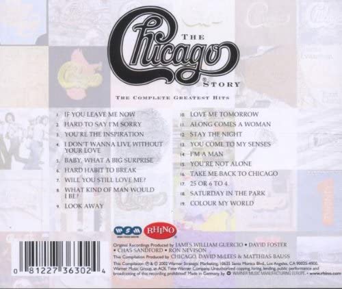 The Chicago Story – Komplette Greatest Hits [UK-Version] [Audio-CD]