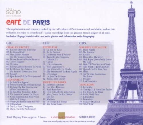 Cafe de Paris: 60 klassische französische Café-Songs – [Audio-CD]