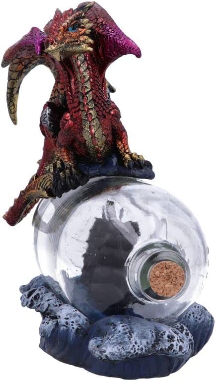 Nemesis Now The Voyage Dragon Flaschenfigur, Rot, 21,5 cm (U6006V2)