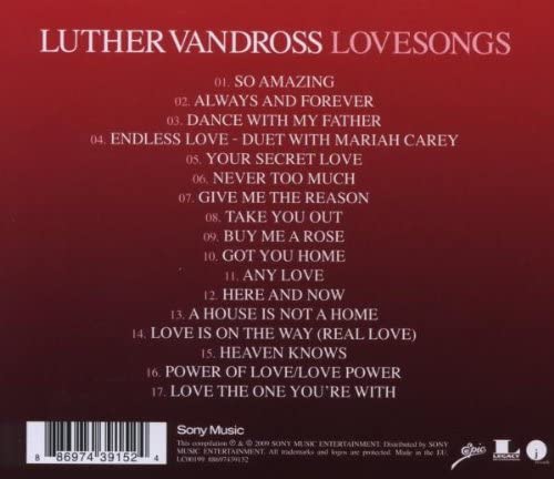 Luther Vandross – The Love Songs [Audio CD]