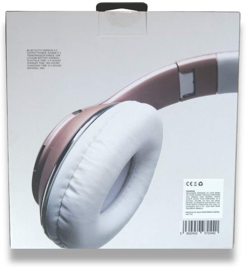 Walk Audio Rose Gold Wireless Headphones