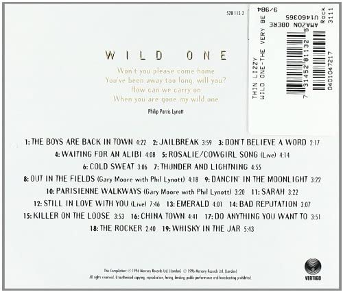 Wild One: Das Beste von Thin Lizzy [Audio-CD]