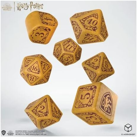 Harry Potter: Gryffindor Modern Dice Set - Gold