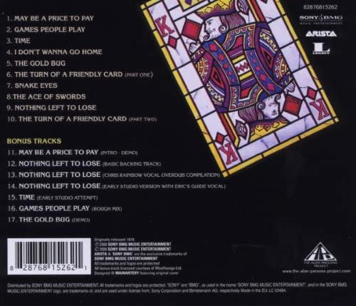 Alan Parsons - The Turn Of A Friendly Card [Audio CD]