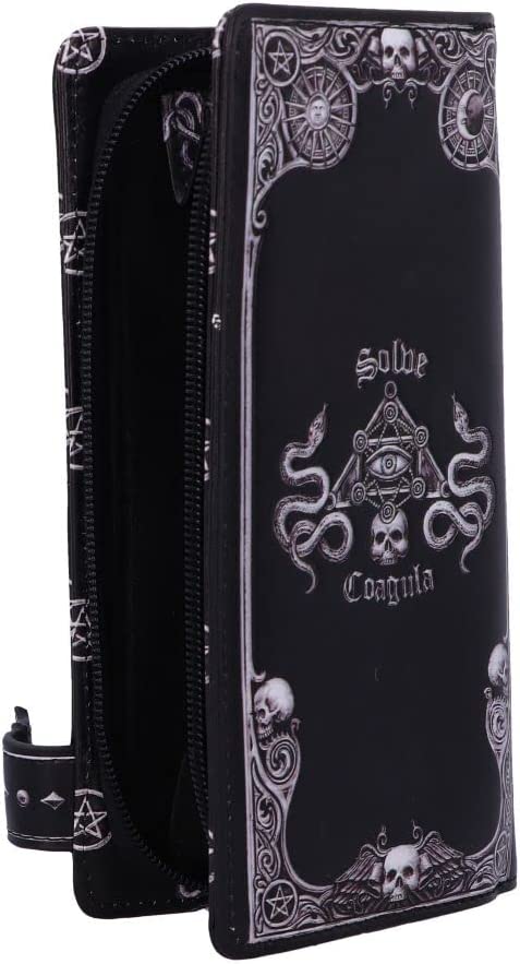 Nemesis Now Geldbörse mit Baphomet-Prägung, Schwarz, 18,5 cm