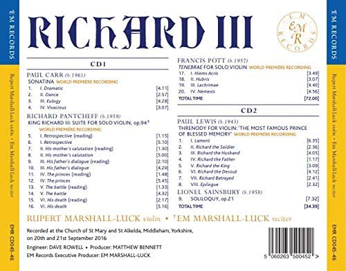 Em und Rupert Marshall-Luck – Richard III [Audio CD]