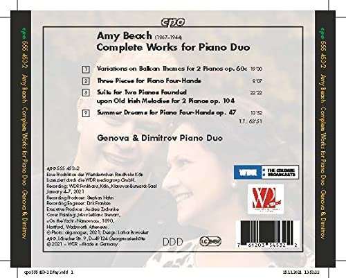 Genova &amp; Dimitrov Piano Duo - Amy Beach: Sämtliche Werke für Klavierduo [Genova &amp; Dimitrov Piano Duo] [Cpo: 555453-2] [Audio CD]