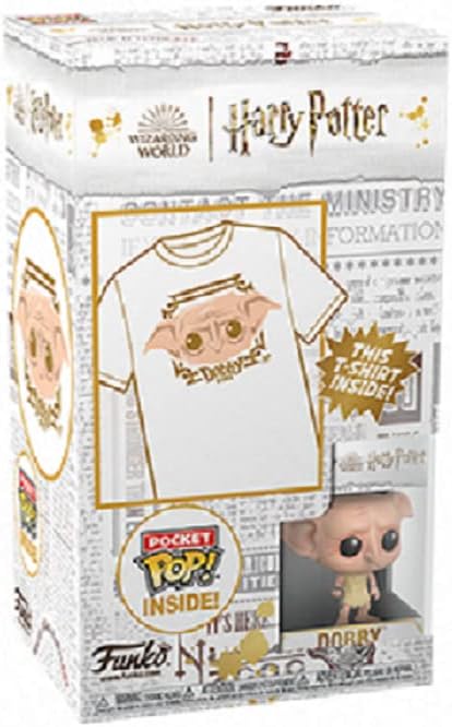 Funko Pocket POP! &amp; T-Shirt: Harry Potter – Dobby – M – für Kinder und Kinder – Nan