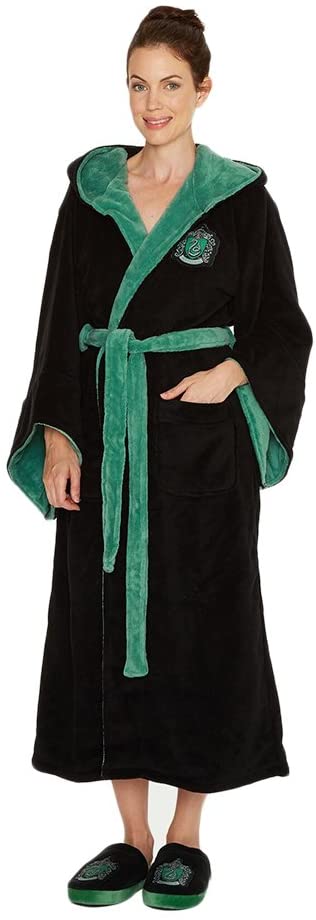 Groovy UK Harry Potter Slytherin fleece badjas voor dames