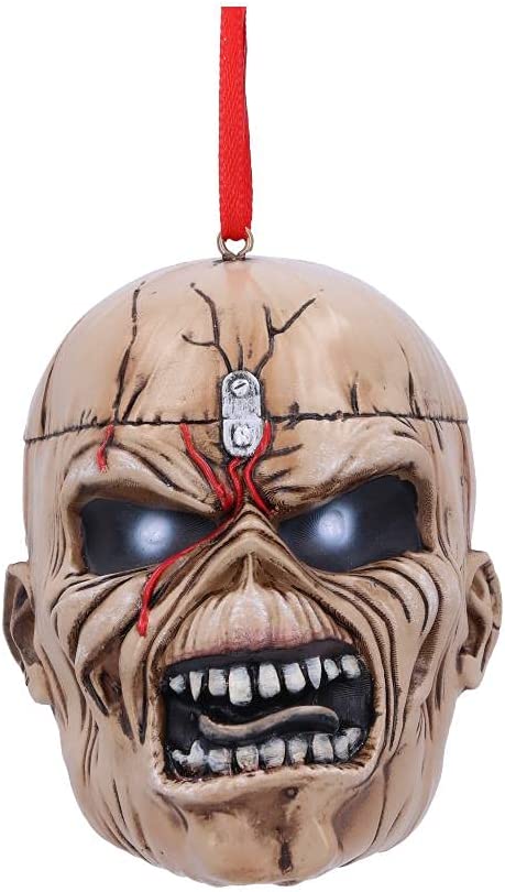 Nemesis Now Iron Maiden Trooper Eddie Hanging Ornament 7.5cm, Beige