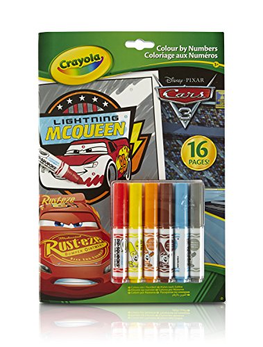 Crayola Cars 3 Colour By Numbers Book