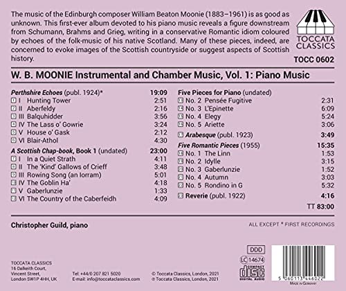 Moonie: Vol.1 Klaviermusik [Christopher Guild] [Toccata Classics: TOCC 0602] [Audio CD]