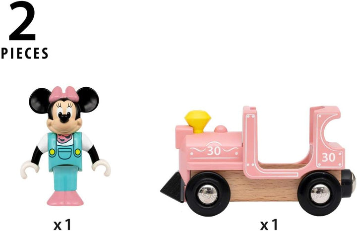 BRIO World Disney Minnie Mouse and Engine Train Toy For Kids Age 3 Years Up