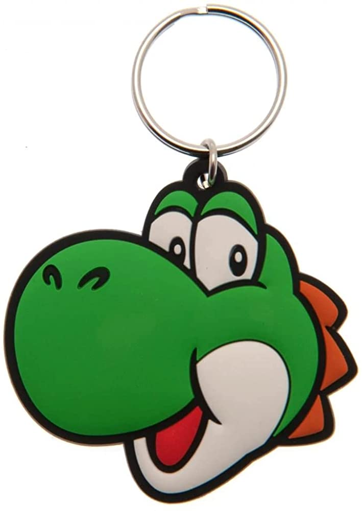 Pyramid International Super Mario (Yoshi) Rubber Keychains, Green, One Size