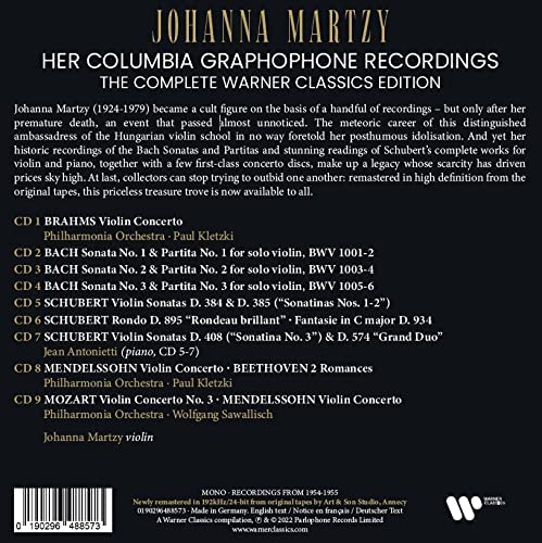 Johanna Martzy – The Complete Warner Recordings [Audio-CD]