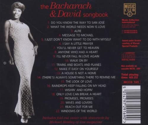 Dionne Warwick singt das Bacharach &amp; David Songbook [Audio-CD]