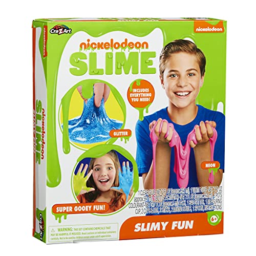 Nickelodeon Slime Slimy Fun Kit, Zutaten für die Schleimherstellung, Spielset, Schleimaktivator