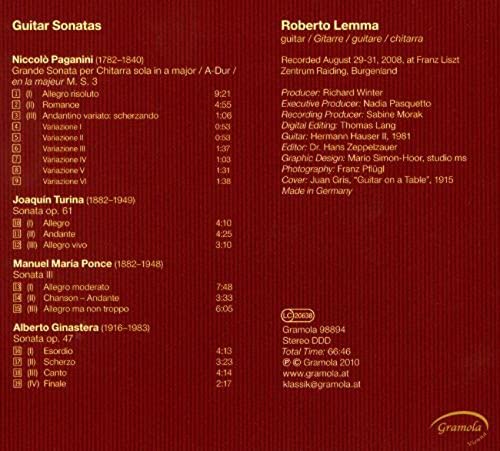 Lemma - Gitarrensonaten [Audio CD]