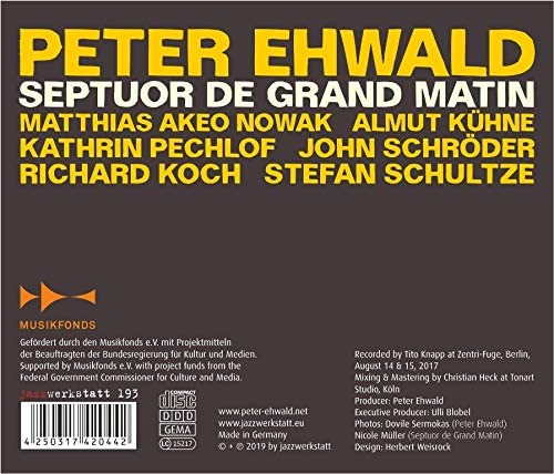 Peter Ehwald - Septuor De Grand Martin [Audio CD]