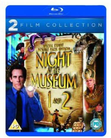 Night at the Museum / Night at the Museum 2 Double Pack [2006] [Region Free] - Family/Comedy [BLu-ray]