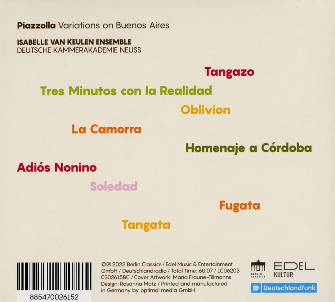 Piazzolla – Variationen über Buenos Aires [Audio-CD]