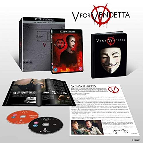 V wie Vendetta Ultimate Collector's Edition [4K Ultra HD] [2005] [Blu-ray] – Action/Thriller [Blu-ray]