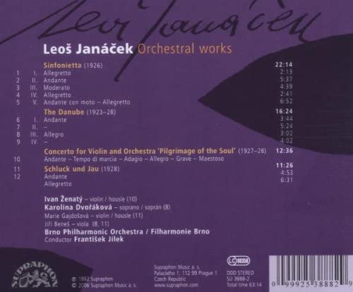 Jancek Violinkonzert [Audio-CD]