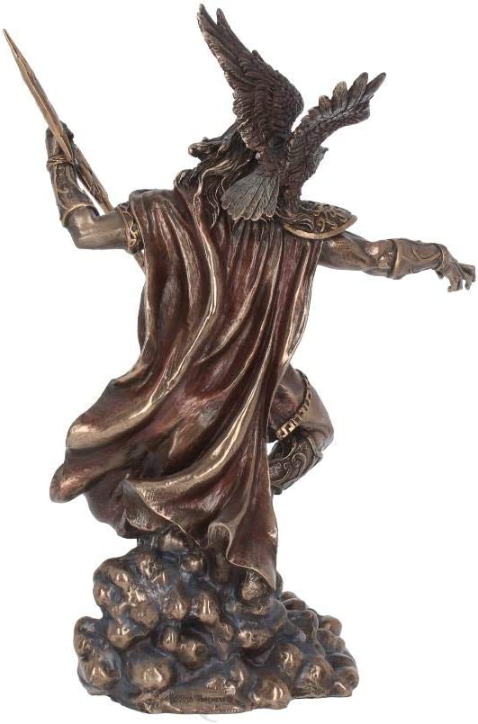 Nemesis Now Zeus-Figur, 36 cm, Bronze