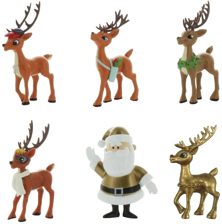 Team Rudolph Rein2 Rudolph The Red-Nosed Reindeer Mini Figure - Serie 1.5-5 Pack foliezakken