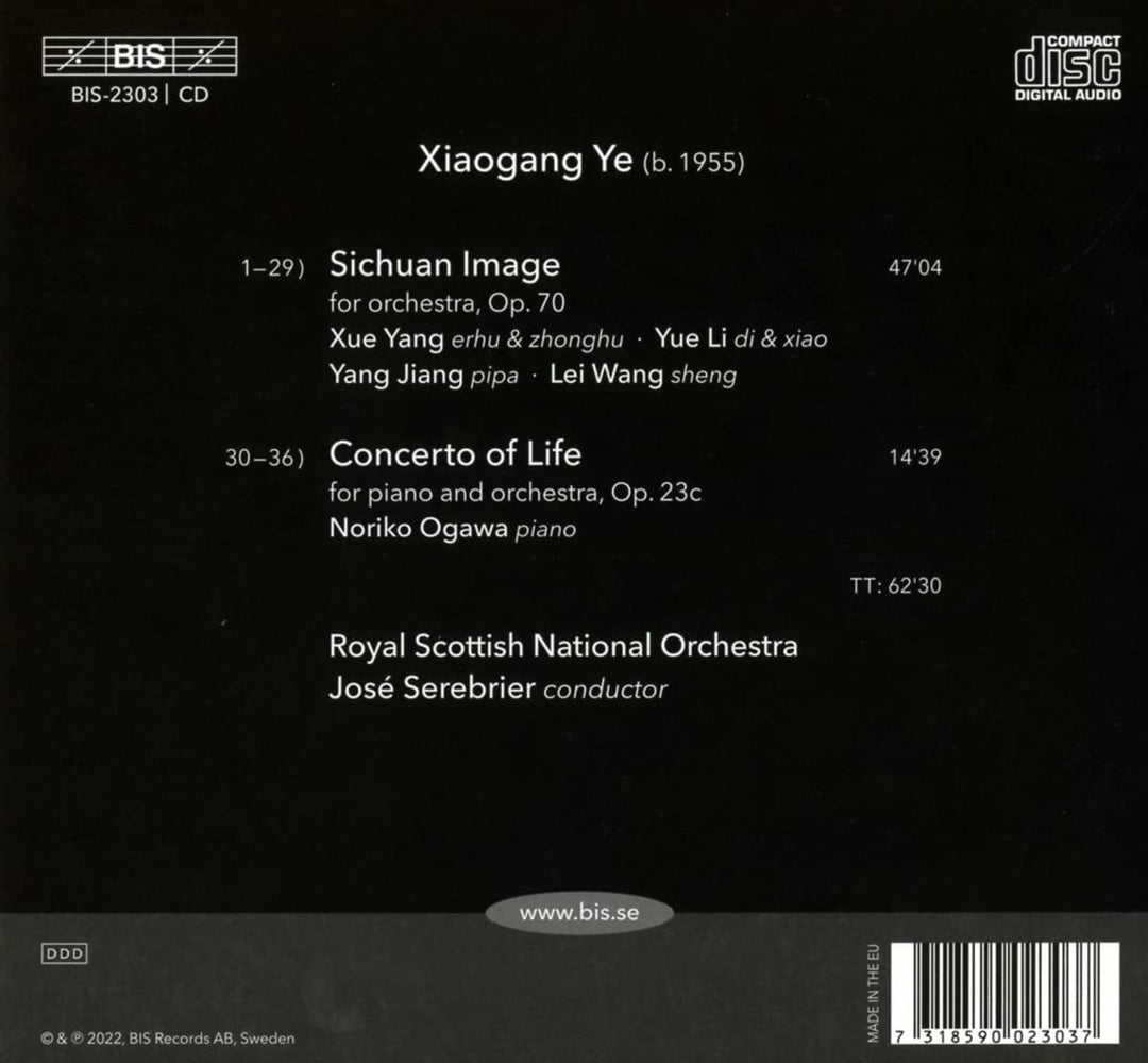 Ye: Sichuan-Bild [Noriko Ogawa; Royal Scottish National Orchestra; Jose Serebri [Audio-CD]