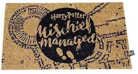 Harry Potter Mischief Managed Doormat Official Merchandising Reference DD Home T