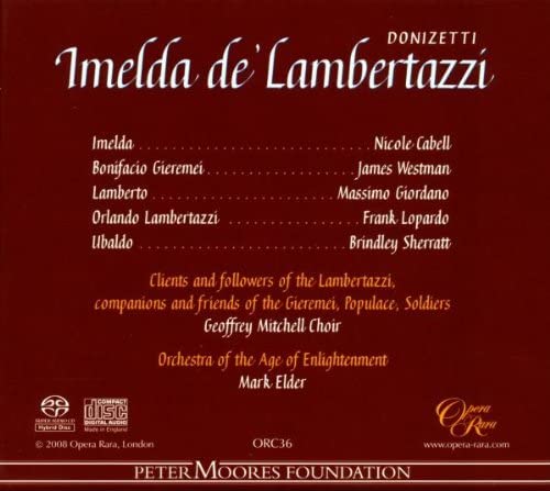 Donizetti - Imelda de' Lambertazzi [Audio-CD]