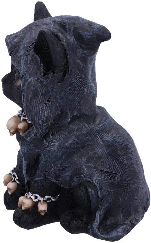 Nemesis Now Feline Cloaked Grim Reaper Cat Figurine, Polyresin, Black