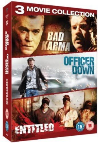 Crime Triple: Bad Karma/The Entitled/Officer Down – Thriller/Krimi [DVD]