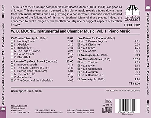 Moonie: Vol.1 Klaviermusik [Christopher Guild] [Toccata Classics: TOCC 0602] [Audio CD]