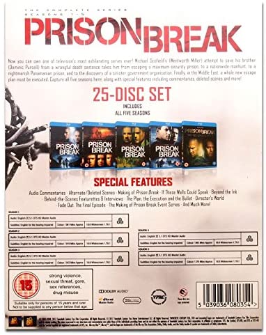 Prison Break: The Complete Series - Seasons 1-5 - Drama [Blu-ray]