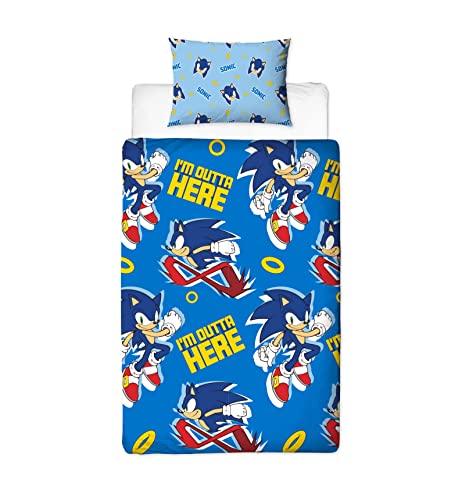 Einzelbettbezug-Set im Sonic The Hedgehog-Design